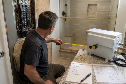 How to plan electrical requirements for steam shower generators in older homes