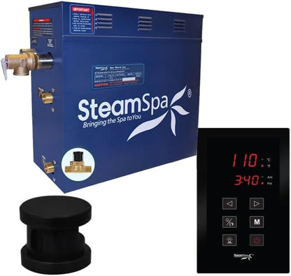 SteamSpa Sentry Series 240V Steam Shower Generator – Touchscreen Control & Auto Drain for a Luxurious Home Spa