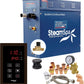 SteamSpa Premium Bundle 240V Steam Sauna Generator – Touch Pad Control, Auto Drain & Quick Install Kit