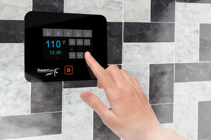 Black Series Wifi and Bluetooth Steam Bath Controller in Black