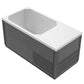 Luxury Cedar Oval Cold Plunge Tub with Stainless Steel Interior, Dual Covers, Easy Drainage, Steps & Headrest Included
