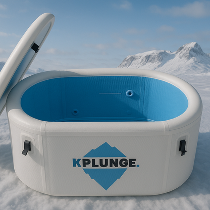 Arctic Fox Portable Inflatable Cold Plunge Ice Bath Tub – Easy Setup PVC Design, Insulated Cover, Pump & Carry Bag Included