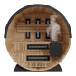 Finnmark Infrared and Traditional Thermo-Aspen Combination Barrel Sauna FD-7