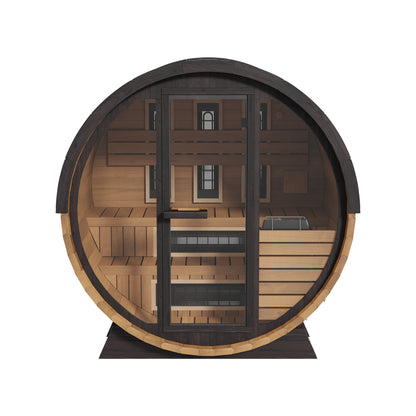 Finnmark Infrared and Traditional Cedar Combination Barrel Sauna FD-6