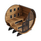 Finnmark Infrared and Traditional Cedar Combination Barrel Sauna FD-6