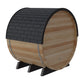 Finnmark Infrared and Traditional Thermo-Aspen Combination Barrel Sauna FD-7