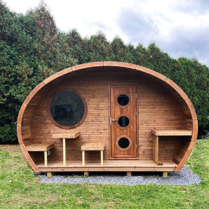 SaunaLife Garden-Series Model G11 Outdoor Home Sauna Kit