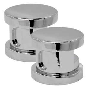 Dual Round Steamhead in Polished Chrome