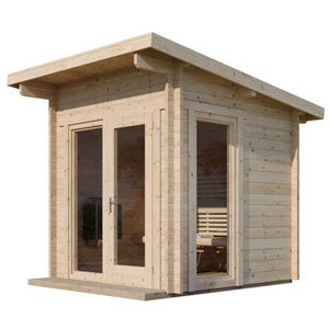 SaunaLife Garden-Series Model G4 Outdoor Home Sauna Kit