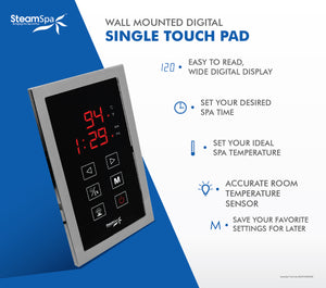 Indulgence Touch Panel Control Kit in Brushed Nickel