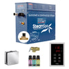 Oasis Series Steam Bath Generator with Continuous Steam and Easy Touch Control - Polished Chrome