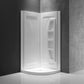 Gradient 36 in. x 36 in. x 74 in. 2-piece DIY Friendly Corner Shower Surround in White