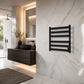 Note Series 6-Bar Stainless Steel Wall Mounted Towel Warmer in Matte Black