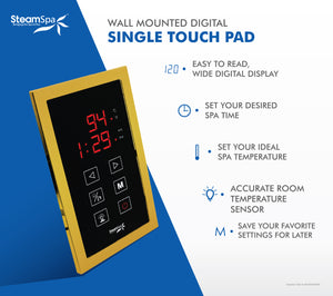 Touch Panel Control System in Brushed Gold