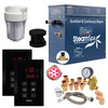 SteamSpa Executive Bundle 240V Steam Sauna Generator – Touch Pad, Auto Drain, LED Light & Quick Install Kit - Matte Black