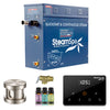 Oasis Series Steam Bath Generator with Wireless Control, QuickStart Technology, and Continuous Steam Output - Brushed Nickel