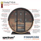 Finnmark Infrared and Traditional Cedar Combination Barrel Sauna FD-6