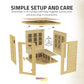Mauritius 5-Person Carbon FAR Infrared Hemlock Wooden Indoor Home Sauna Room with LED Touch Control Panel