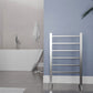Naple Series 6-Bar Aluminum Wall Mounted/Free Standing Electric Towel Warmer Rack with Leg Attachment in Matte Finish
