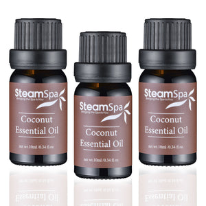 SteamSpa Essence of Coconut Aromatherapy Oil Extract Value Pack