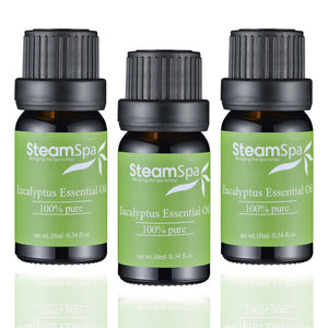 SSD-G-OILEUC3 - SteamSpa SteamSpa Essence of Eucalyptus Aromatherapy Oil Extract Value Pack