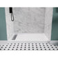 SB-AZ103L - ANZZI Alexander Base Series 48 in. L x 32 in. W Alcove Shower Shower Pan Base with Left Drain in Glossy White Marine Acrylic