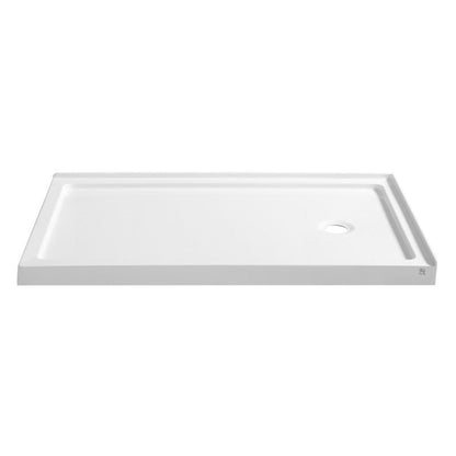 SB-AZ008WR - ANZZI Nautilus Series 60 in. x 36 in. Shower Base in White