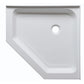 ANZZI Randi 36 in. x 36 in. Neo-Angle Double Threshold Shower Base in White