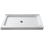 SB-AZ022L-R - ANZZI Vega 36 x 48  in. Double Threshold Shower Base in White