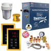 SteamSpa Executive Bundle 240V Steam Sauna Generator – Touch Pad, Auto Drain, LED Light & Quick Install Kit - Gold