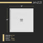 Alexander 36 in. L x 36 in. W Alcove Shower Pan Base with Center Drain in Glossy White Marine Acrylic