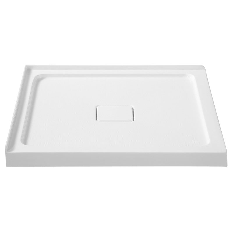 SB-AZ009WH - ANZZI Titan Base Series 36 in. L x 36 in. W Corner Shower Shower Pan Base with Center Drain in Glossy White Marine Acrylic