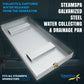 SteamSpa Galvanized Steel Water Collecting and Drainage Pan