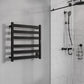 Note Series 6-Bar Stainless Steel Wall Mounted Towel Warmer in Matte Black
