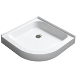 SB-AZ20RO - ANZZI Randi Base Series 32 in. L x 32 in. W Corner Shower Shower Pan Base with Center Drain in Glossy White Marine Acrylic