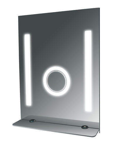 SteamSpa Tall Fog Free Bathroom Mirror with Glass Shelf