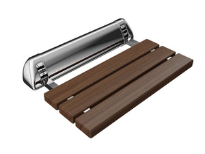 Kind 20 in. Teak Wall Mounted Folding Shower Seat