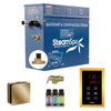 Oasis Series Steam Bath Generator with Continuous Steam and Easy Touch Control - Gold