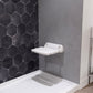 SteamSpa Wall Mounted Shower Seat in White