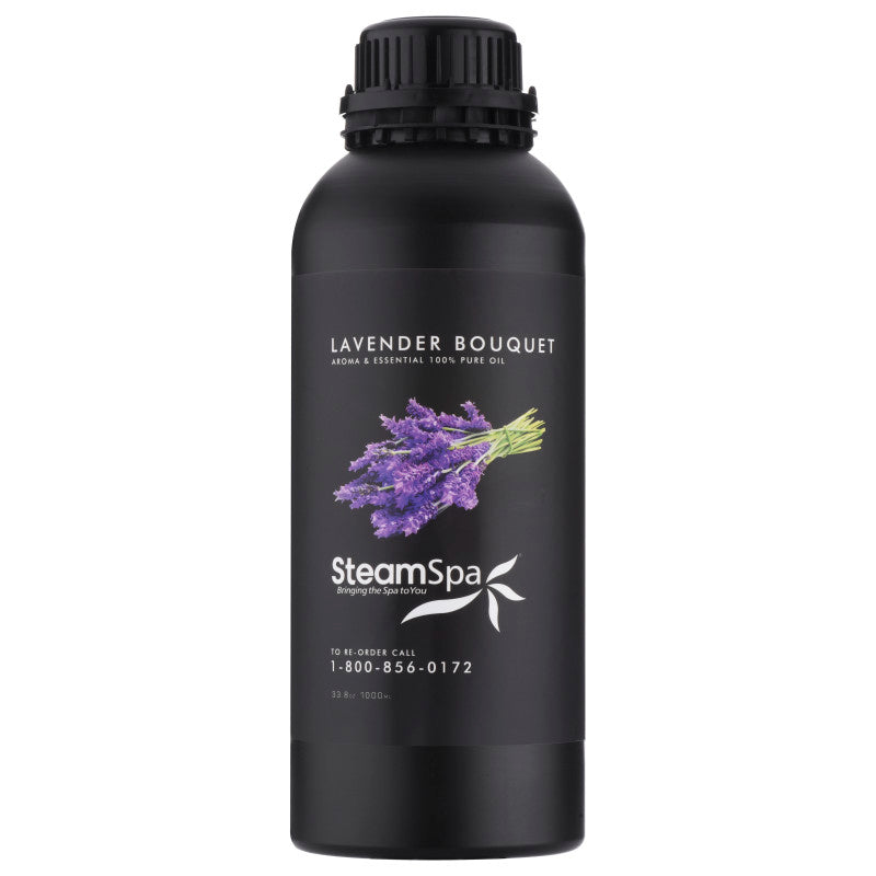 SSD-G-OILLAV1K - SteamSpa 100% Natural Essence of Lavender 1000ml Aromatherapy Bottle