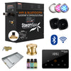 Black Series Steam Bath Generator with Wireless Control, BLUETOOTH, WIFI, Auto Drain, and Multiple Finish Options - Gold