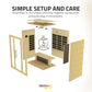 Maldives 3- Person Indoor Hemlock Wooden Carbon FAR Infrared Home Sauna Room with LED Touch Control Panel and Heater