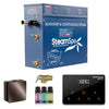 Oasis Series Steam Bath Generator with Wireless Control, QuickStart Technology, and Continuous Steam Output - Oil Rubbed Bronze
