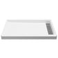 SB-AZ103R - ANZZI Alexander Base Series 48 in. L x 32 in. W Alcove Shower Shower Pan Base with Right Drain in Glossy White Marine Acrylic