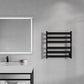 Note Series 6-Bar Stainless Steel Wall Mounted Towel Warmer in Matte Black
