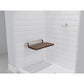 SS-K-NI - SteamSpa Kind 20 in. Teak Wall Mounted Folding Shower Seat