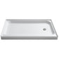 SB-AZ03RD - ANZZI Tiers Base Series 32 in. L x 60 in. W Alcove Shower Shower Pan Base with Right Drain in Glossy White Marine Acrylic